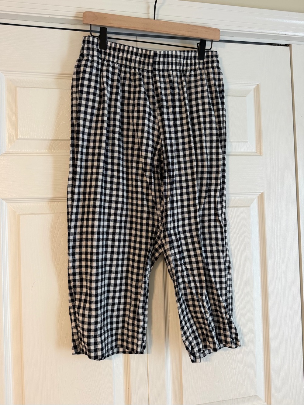 Old Naby Black & White Gingham Pants